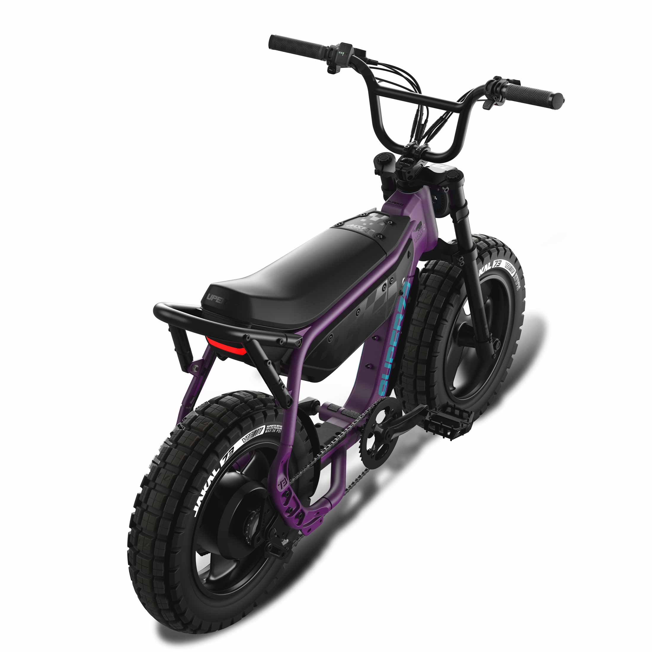Top down rear view of the SUPER73-MZFT ebike in Cullenberry.