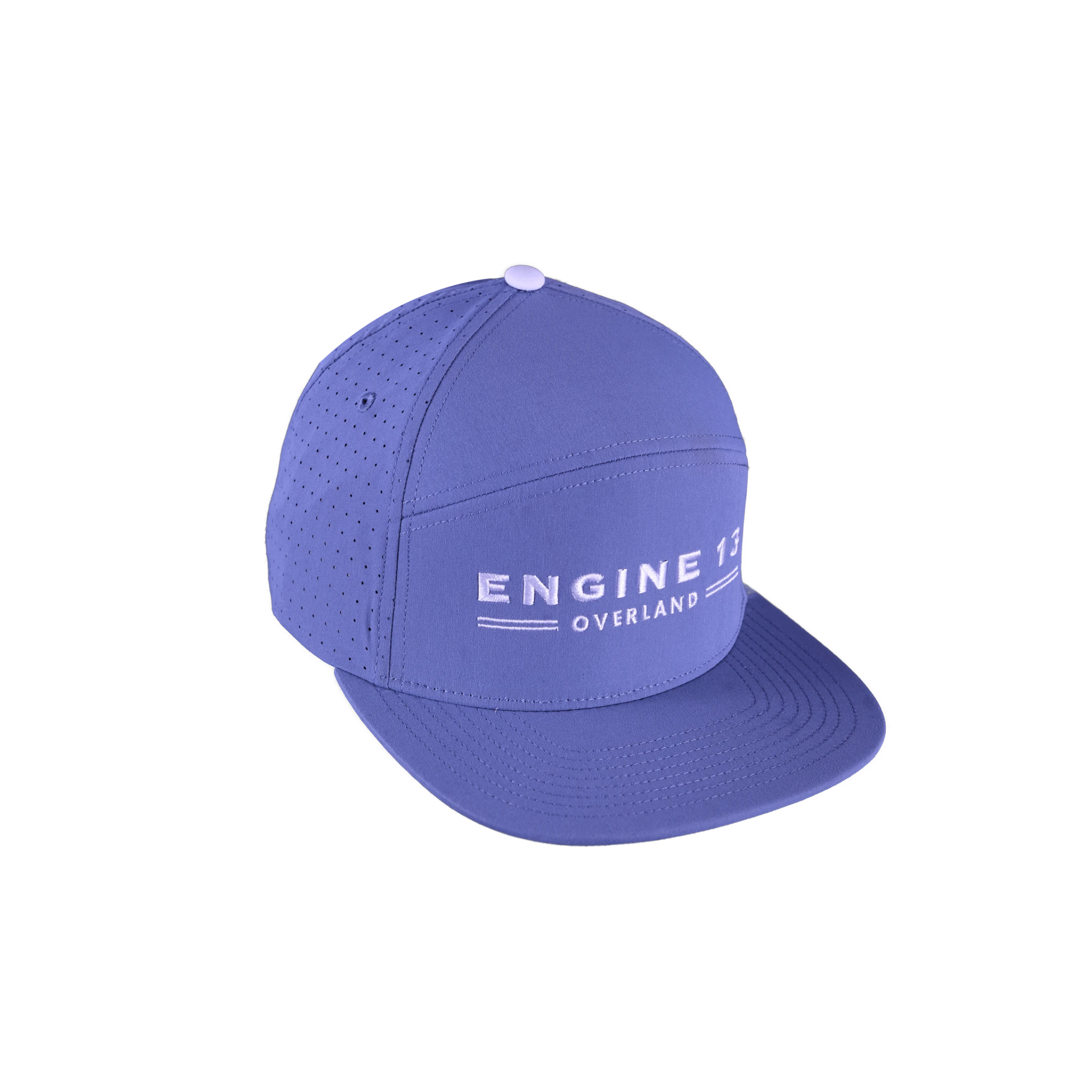 E13 Six Panel Structured Hat - Blue