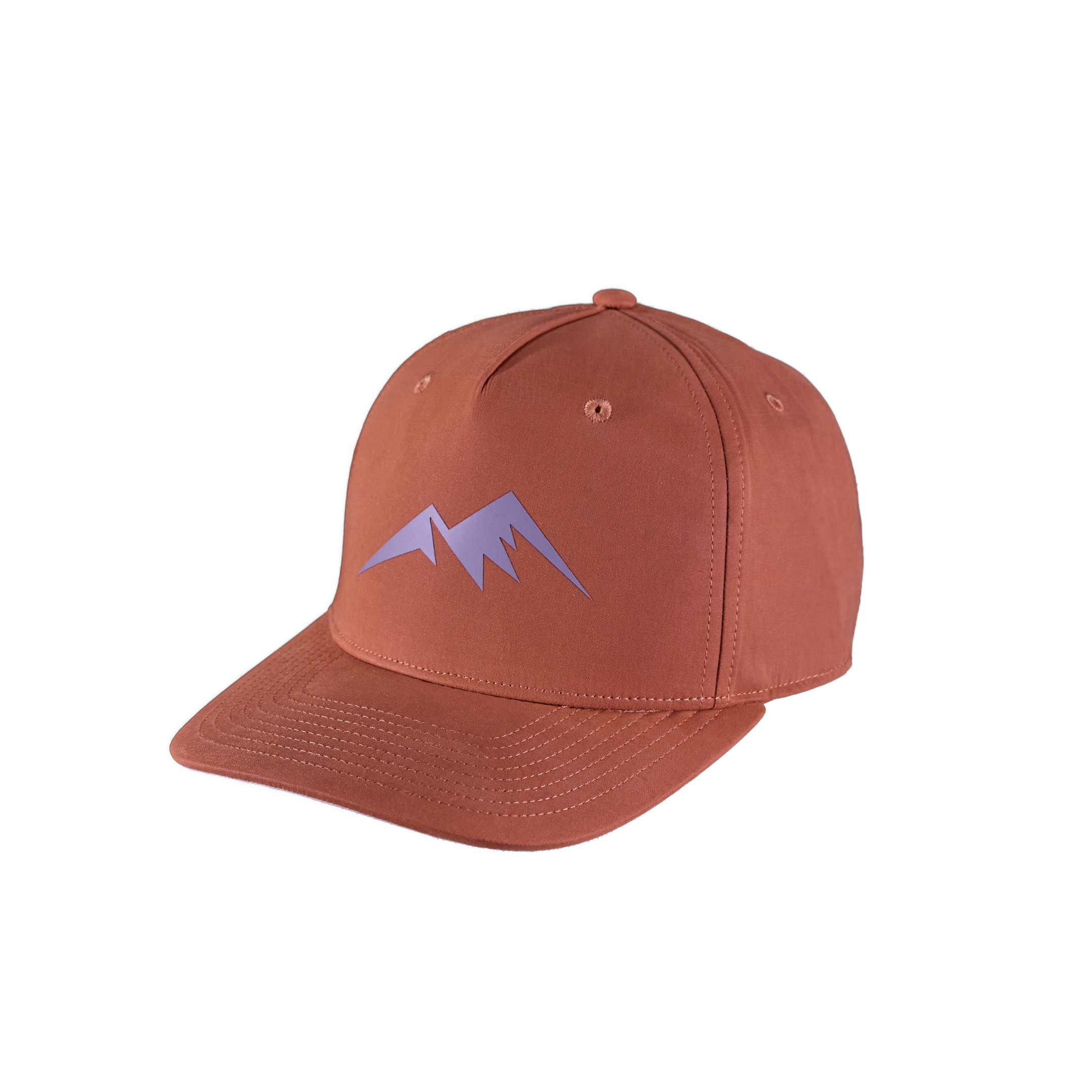 E13 Six Panel Structured Hat -Salmon