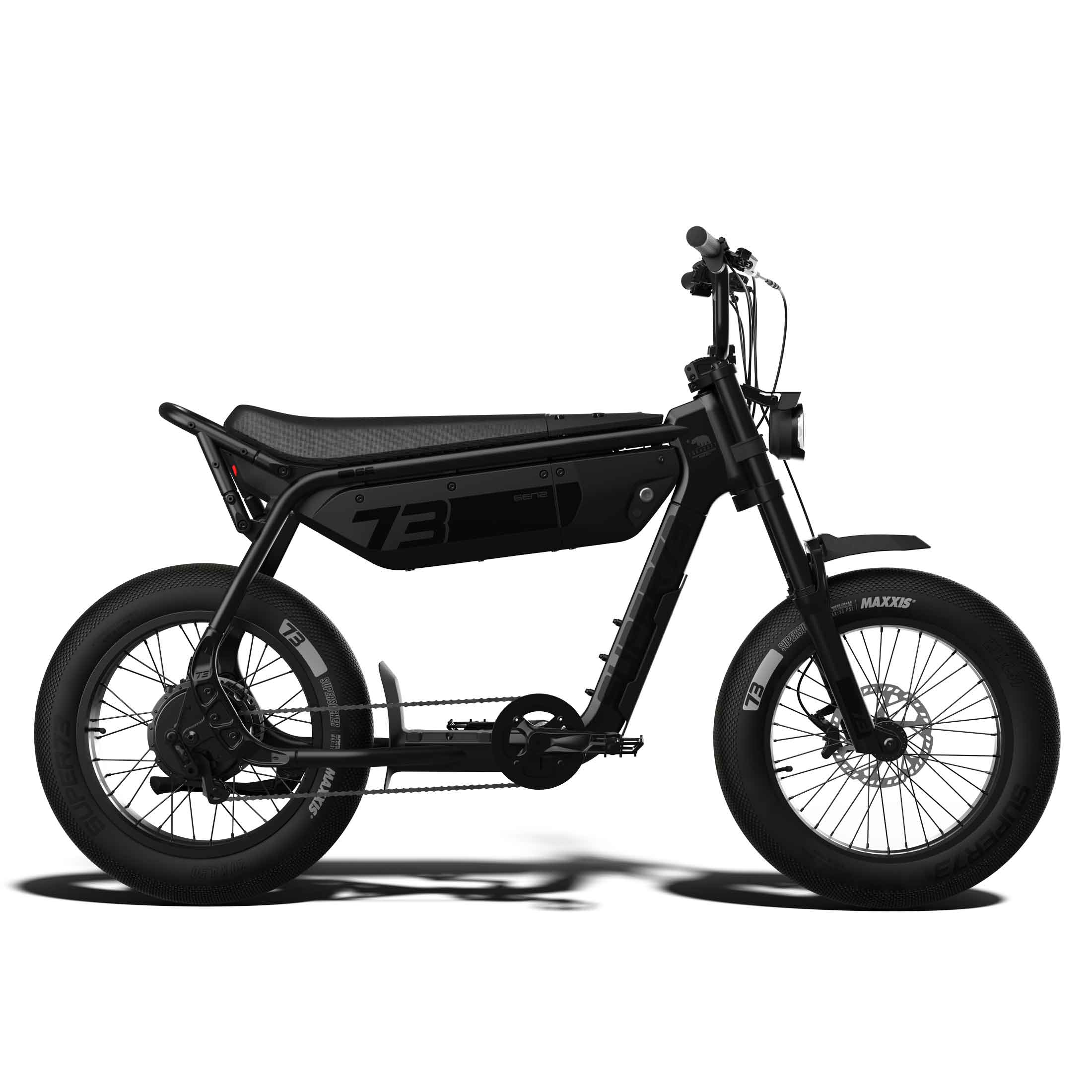 Side view of the SUPER73-B1G SE ebike in Blackout.
