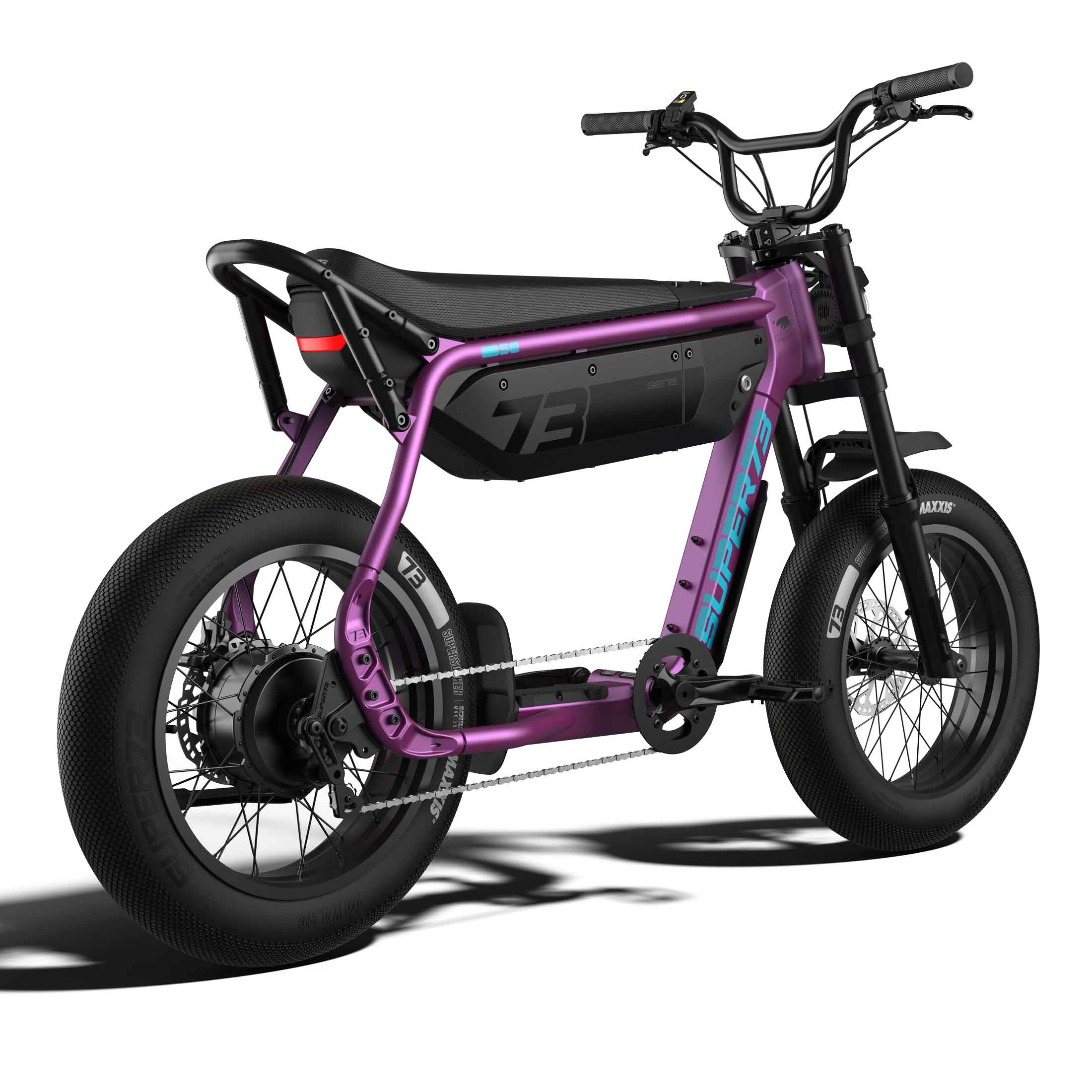 Rear view of the SUPER73-B1G SE ebike in Cullenberry.