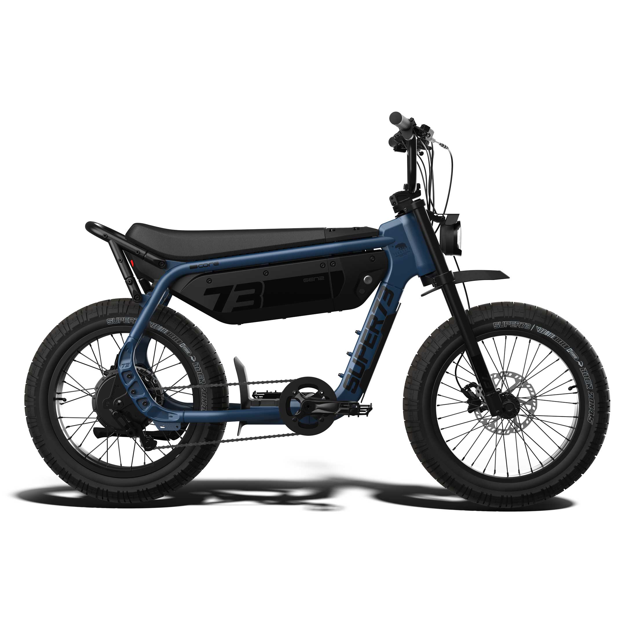 Side view of the SUPER73-M1D ebike in Slate.